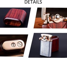 img 2 attached to 🔥 Kywa Oil Lighter Soft Flame Rocker Arm Lighter: Premium Wooden Kerosene Lighter for Men