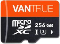 📷 vantrue 256gb uhs-i u3 microsdxc card with adapter for dash cams, body cams, action cameras, surveillance & security cams - 4k uhd video recording and high-speed data transfer logo