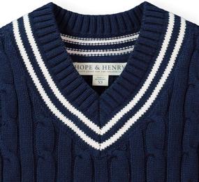 img 3 attached to 👕 Stylish Hope Henry V Neck Cricket Sweater for Boys: Trendy Clothing and Sweaters