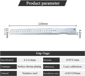 img 2 attached to 🔧 Precision Taper Welding Gauge Feeler: Indispensable Tool for Welders & Fabricators - 0 2 4 Sizes