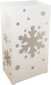 img 4 attached to ❄️ Lumabase 32712 Snowflake Plastic Lantern: Illuminate the Season in Style!
