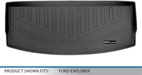 img 2 attached to 🚗 MAXLINER All Weather Custom Fit Cargo Liner: 2020-2021 Ford Explorer Compatible, Black, 3rd Row