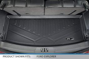 img 3 attached to 🚗 MAXLINER All Weather Custom Fit Cargo Liner: 2020-2021 Ford Explorer Compatible, Black, 3rd Row