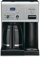 ☕ кофеварка cuisinart chw-12p1 на 12 чашек с программой работы и горячей водой - черный/нержавеющая сталь логотип