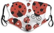 ladybug cartoon pollution washable adjustable logo