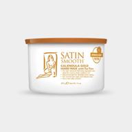 🌼 satin smooth calendula gold hard wax with tea tree oil: effortless hair removal solution - 14oz logo