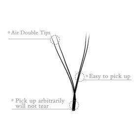 img 2 attached to 👁️ EMEDA Y Lash Extensions D Curl 0.07mm 8-14mm Mix Tray Premade Volume 2D Fans Eyelash Extension .07 Mix YY Type Wispies Soft Eye Lashes 8mm 9mm 10mm 11mm 12mm 13mm 14mm Supplies - D MIX 0.07, 8-14mm