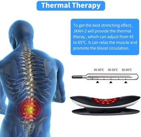 img 2 attached to 🔌 Electric Lumbar Traction Device – Inflated Back Stretcher with Vibration Massage and Heat – Effective Back & Sciatica Pain Relief – Relaxation Gifts for Dad, Mom, Men, Women