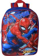 marvel spiderman school backpack in vibrant 🕷️ red and blue: perfect for young superhero fans! логотип