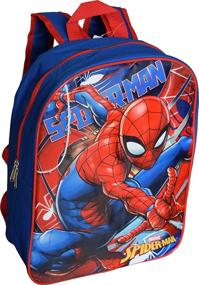 img 2 attached to Marvel Spiderman School Backpack in Vibrant 🕷️ Red and Blue: Perfect for Young Superhero Fans!