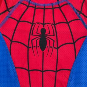 img 1 attached to Marvel Spider Man Rash Guard Boys