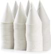 cone paper cups disposable white logo