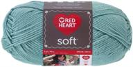 💙 red heart soft yarn in seafoam shade logo