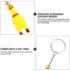 img 2 attached to 🐔 Squeeze Screaming Chicken Keychain from PartyKindom