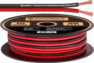 🔴 installgear 10 awg 50ft спикер вайр - медь без кислорода, кабель true spec, мягкое касание - красный/черный логотип