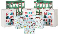 🎅 multicultural santa & festive foodie gift bags: hallmark holiday assortment (8 bags) - perfect for kids, teachers & food lovers! logo