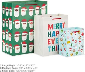 img 2 attached to 🎅 Multicultural Santa & Festive Foodie Gift Bags: Hallmark Holiday Assortment (8 Bags) - Perfect for Kids, Teachers & Food Lovers!