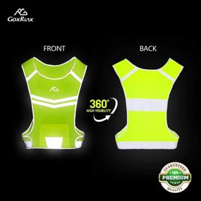 img 3 attached to GoxRunx Reflective Running Vest Gear: Enhance Nighttime Safety with High Visibility, Comfort, and Convenience