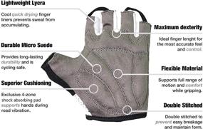 img 1 attached to LuxoBike Cycling Gloves: Anti-Slip Shock 🚴 Absorbing Padded Breathable Bike Gloves for Men/Women