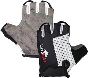 img 4 attached to LuxoBike Cycling Gloves: Anti-Slip Shock 🚴 Absorbing Padded Breathable Bike Gloves for Men/Women