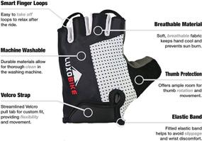 img 3 attached to LuxoBike Cycling Gloves: Anti-Slip Shock 🚴 Absorbing Padded Breathable Bike Gloves for Men/Women