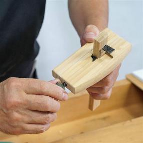 img 1 attached to 🔨 Japanese KAKURI Wood Marking Gauge Woodworking Tool, 3.5" / 90mm, KEBIKI Wood Scriber - Made in Japan