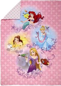 img 2 attached to 👑 Улучшите сон малыша с набором постельного белья Disney Princess Adventure Rules 4pc, включающим Бель, Ариэль, Волшебную тропу и Золушку!