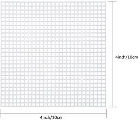 img 3 attached to 30-пачка 6-счетных пластиковых сетчатых холстов для вышивки, ремесел из акриловой пряжи, вязания и крючка (10,6 см х 10,6 см)