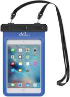 moko universal waterproof case - blue | ipad mini 6/5/4/3/2, samsung tab, lg g pad & more | up to 8.3-inch logo