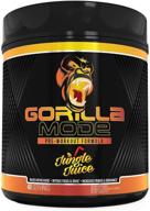 🦍 gorilla mode pre workout - enhanced muscle pumps, focused mind, energized power - l-citrulline, creatine, glycerpump™, l-tyrosine, agmatine, kanna, n-phenethyl dimethylamine citrate - 574g (jungle juice) logo