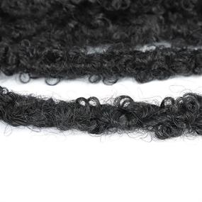 img 3 attached to 💇 Upgrade Your Hairstyle with New Butterfly Locs Hair 6 Pack - Distressed Crochet Braid Pre-Looped Long Locs (1B, 16inch)