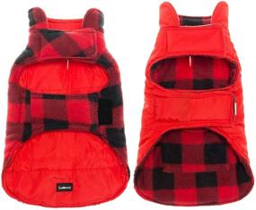 img 3 attached to 🐾 SCENEREAL Winter Dog Clothes - Reversible Jacket Coat for Small Medium Large Dogs – Warm, Windproof, Waterproof Plaid Vest – Perfect for Cold Weather, Christmas Suit, and Pet Cold Weather Wearing