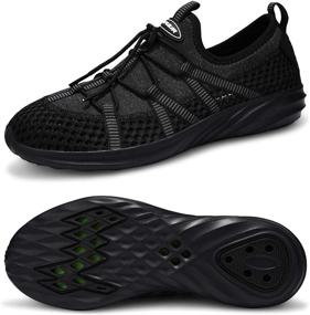 img 4 attached to VIFUUR Barefoot Athletic Kayaking 6885 Black Women's Shoes