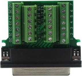 img 2 attached to 🔌 YIOVVOM DB25 Breakout Board Solder-Free Male Adapter with Long Bolts and Nuts, Terminal Connector Signal Module – Complete with Case