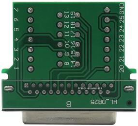 img 1 attached to 🔌 YIOVVOM DB25 Breakout Board Solder-Free Male Adapter with Long Bolts and Nuts, Terminal Connector Signal Module – Complete with Case