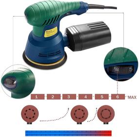 img 2 attached to Sander Orbital Sandpapers by Rumia for Woodworking