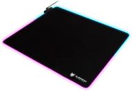 subzero gaming tyka rgb gaming mouse pad - large 18"x16" with stitched edges in black: enhance your gaming experience logo