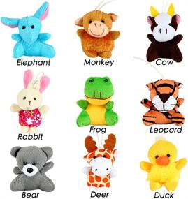 img 2 attached to 🐾 32 Pack Mini Animal Plush Toy Party Favors: Cute Stuffed Animals for Birthdays, Theme Parties, and More