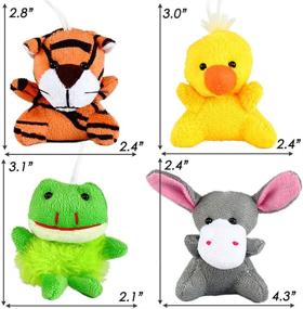 img 3 attached to 🐾 32 Pack Mini Animal Plush Toy Party Favors: Cute Stuffed Animals for Birthdays, Theme Parties, and More