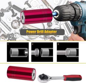 img 1 attached to Universal Professional Adapter Ratchet Handyman Industrial Power & Hand Tools