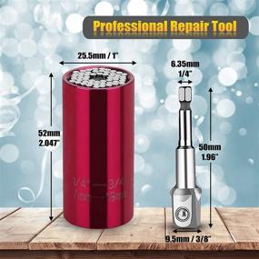 img 3 attached to Universal Professional Adapter Ratchet Handyman Industrial Power & Hand Tools