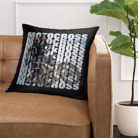 img 3 attached to Emvency Supercross Motorcycle Decorative Pillowcase