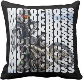 img 4 attached to Emvency Supercross Motorcycle Decorative Pillowcase