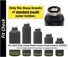 img 1 attached to Upgrade your Hydro Flask, Simple Modern, and Klean Kanteen with KuLM Outdoors Standard-Mouth Replacement Flip Lid