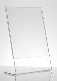 img 1 attached to 💎 Dazzling Displays: Acrylic Slanted Holders for Store Signs & Displays - Retail Store Fixtures & Equipment