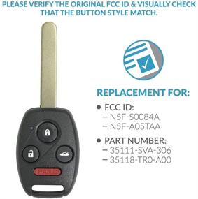 img 1 attached to 🔑 Обновление с Keyless2Go: Замена автомобильного ключа без ключа 4 кнопки N5F-S0084A для совместимых автомобилей