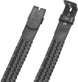 img 2 attached to 👔 8007 BLK S Men's Accessories for Belts: Falari Braided Belt Without Buckle