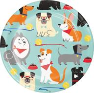 seo-optimized party dog dessert plates by creative converting, pack of 8, blue, 7 логотип