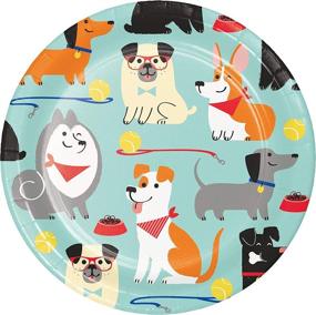 img 1 attached to SEO-Optimized Party Dog Dessert Plates by Creative Converting, Pack of 8, Blue, 7