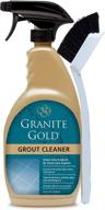 granite gold scrub brush set for deep cleaning porcelain, ceramic tile, and natural stone surfaces - usa made grout cleaner, 2 piece multicolor kit логотип